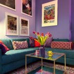 Lila #Farbe #Eclectic #Couch #Wohnzimmer • Couch Pertaining To Lila Wohnzimmer Ideen